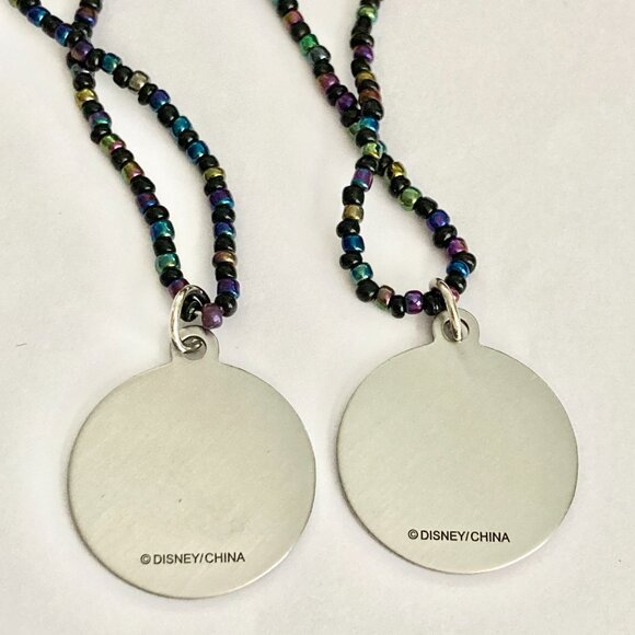 Vintage Disney Pirates of the Caribbean Charm Necklace Best Friends 16" Set of 2 - Picture 7 of 11